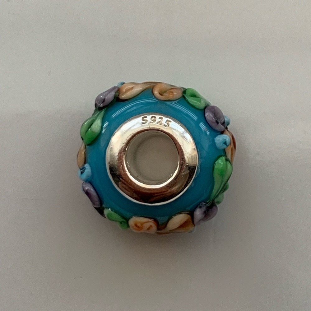 NEW🌸#54-Murano Glass Bead, Paradise Flower, 3D - Picture 3 of 8